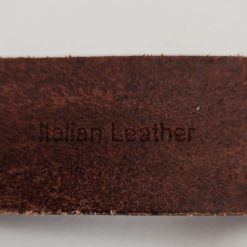 Wilsons Leather Mens Brown Italian Leather Belt Size 40 Rugged Casual - Picture 4 of 8